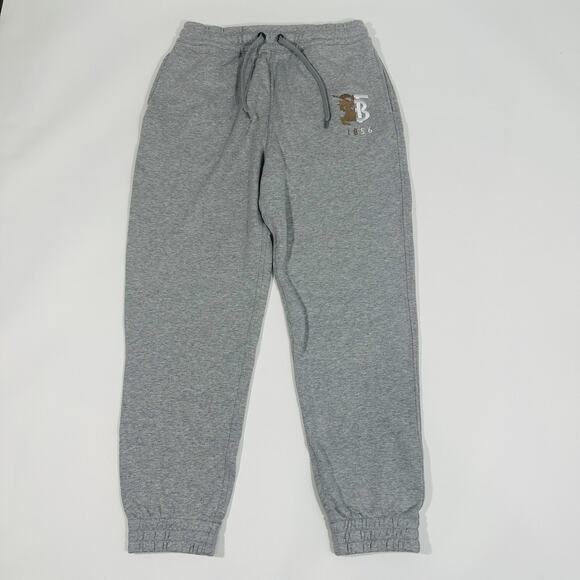 Burberry Interlocking TB Logo Men Size M Gray Track Jogger Sweatpants NWT $630 - Picture 6 of 10